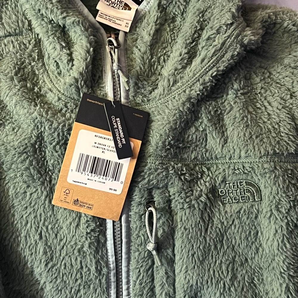 The North Face Sage Green Fleece Jacket- XL - Picture 2 of 9